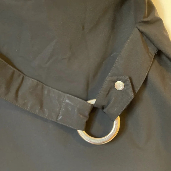 Cache Black mini short Skirt with silver belt size 8 - Picture 4 of 9